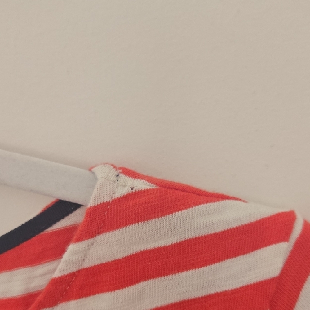 Boden Red and White Striped Dress Preppy Classic Normcore | 12 - Picture 6 of 6